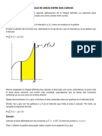 Calculo de Areas Entre Dos Curvas