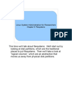 Linux System Administration For Researchers: Chapter 9: Filesystems