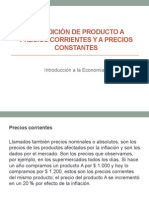 La Medición de Producto A Precios Corrientes y