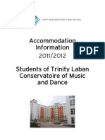 Accommodation Information Pack 2011-2012 Trinity