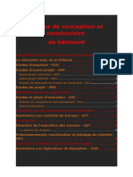 Etapes de Conception Et Construction