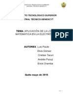 La Importancia de La Lógica Matemática en La Electronica