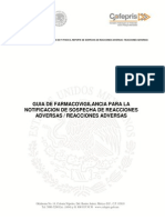 Guia de Farmacovigilancia para La Notificacion de Sospecha de Reacciones Adversas Reacciones Adversas