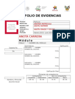 Portada Portafolio Evidencias CECyTEH 2015