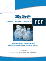 EuSalt AS007-2005 Potassium - Sodium Tetraphenylborate Volumetric Method