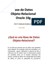 Objeto-Relacional Oracle 10g