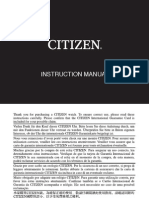 Citizen Instruction Manual 0520