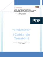 Caida de Tension, Practica