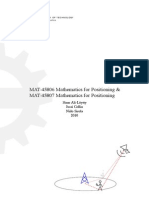 Mathematics For Positioning