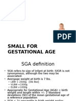 Small For Gestational Age Presentation 3rd Year Medicine