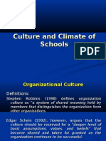 Culture and Climate of