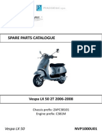 Vespa LX50 Parts Diagrams