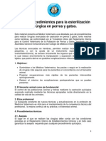 Gua de Procedimientos Castracin en Perros y Gatos