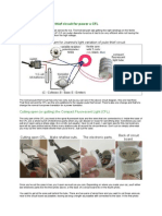 Make The Joule Thief Circuit For Power A CFL