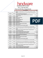 Hindware Bathroom Fitting Pricelist