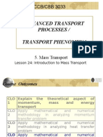 Lecture 12 - Mass Transport - Introduction