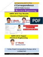 GATE PSU Study Material Chemical Reaction Engineering