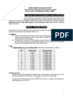 Admn Circular For Admission in Class I-XII of AEES For 2015-16