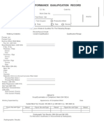 WPQR Sample Form