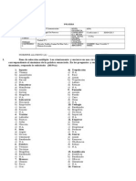 Evaluación Cantar de Mio Cid y Materia