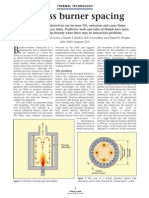 Process Burner Spacing