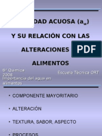 Actividad Acuosa