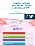 Presentation: EVALUATION OF LEACHATE TREATMENT PLANT IN SUWUNG LANDFILL DENPASAR CITY