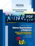 U.F. #14 - Profocom - Valores, Espiritualidades y Religiones