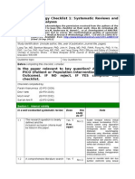 Methodology Checklist 1: Systematic Reviews and Meta-Analyses