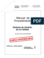 Manual de Procedimientos Gestion de Calidad