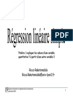 Regression Lineaire Simple