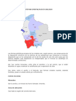 Tarea Nº8 Sistemas Cristalinos en Bolivia