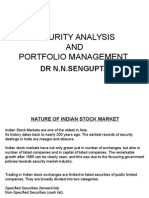 Security Analysis AND Portfolio Management: DR N.N.Sengupta