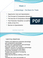 Week 2: Comparative Advantage - The Basis For Trade