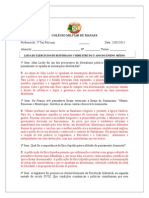 Lista de Exercício 1º Bimestre - GABARITO