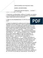 Contestación Demanda de Desalojo Con Excepciones Varias