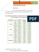 Analisis Sensorial de Los Cambios Postmorten en Carne