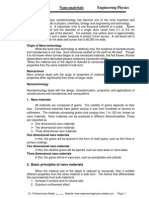 Unit - V Nano-Materials Engineering Physics: Origin of Nano Technology