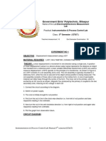 Instrumentation & Process Control Lab Manual