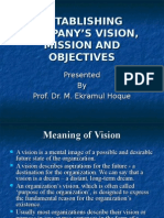 Vision Mission Objective