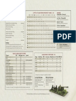 Observation Table - D6 Anti-Tank Armour Penetration Table - 2D6 Results