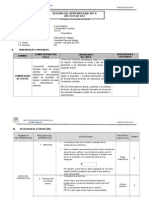 9° Sesión de Aprendizaje - Tema Central