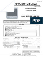 Sharp 21VFR95S GA4M M61250 IXA983 STV9302 STR W5453 Manual PDF