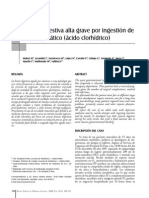 Lesión Digestiva Por Ingestión Ácido Muriático