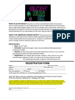 Glow Run 5K Registration Form