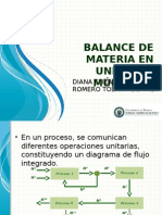 Balance de Materia en Unidades Múltiples