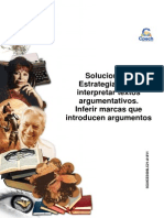 Solucionario Guía Estrategias para Interpretar Textos Argumentativos Inferir Marcas Que Introducen Argumentos 2014 ESTÁNDAR