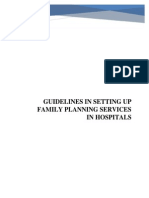 Guidelines Setting Up Family Planning Services Hospitals