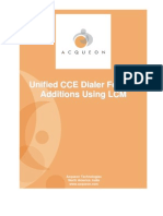 LCM - Feature Additions Over Cisco Unified UCCE Dialer