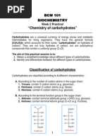 Week 2 Practical - Chemistry of Carbohydrates